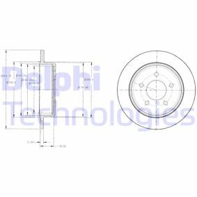 Köp Bromsskiva av DELPHI BG3595 till det låga priset 296,54 kr