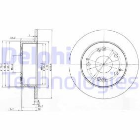 Bremsscheibe BG3745 für Accord VI Limousine (CK, CG, CH, CF8) für 26,15 CHF