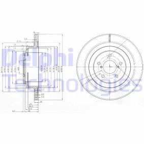 SUBARU Bremsscheibe von DELPHI