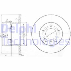 Bremsscheibe von DELPHI BG2556