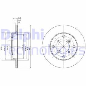 Bremsscheibe von DELPHI