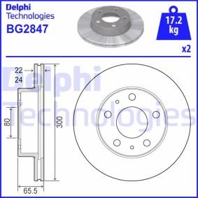 FIAT Bremsscheibe von DELPHI