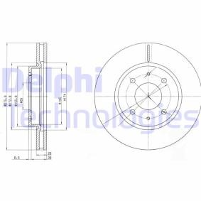 MITSUBISHI Bremsscheibe von DELPHI