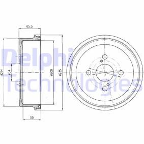 Køb Bremsetromle af DELPHI BF250 til den lave pris 304,32 DKK