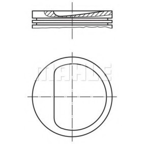 Kolben für FIAT von MAHLE ORIGINAL