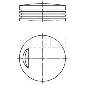 Kolben für FIAT von MAHLE ORIGINAL
