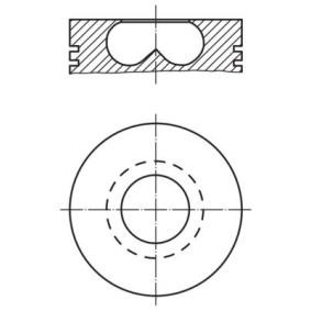 Kolben für FIAT von MAHLE ORIGINAL