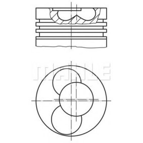 Kolben für ALFA ROMEO von MAHLE ORIGINAL