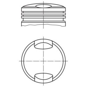 Kolben für BMW von MAHLE ORIGINAL