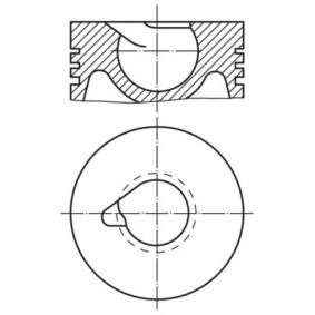 Kolben von MAHLE ORIGINAL 227 34 00