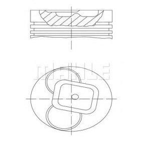 Achetez des Piston MAHLE ORIGINAL 629 12 10 à prix pour 159,54 €