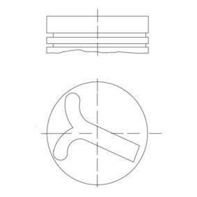 Kolben für NISSAN von MAHLE ORIGINAL