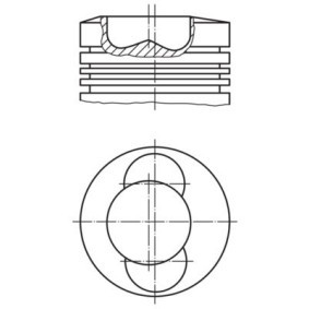 Kolben von MAHLE ORIGINAL