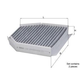 Achetez des Filtre d'habitacle MAHLE ORIGINAL LAK 278/S à prix pour 72,42 €