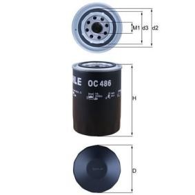Acquista Filtro olio da MAHLE ORIGINAL OC 486 a buon mercato per soli 11,44 €