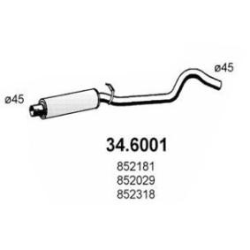 Mittelschalldämpfer von ASSO für Nova CC (S83) günstig online kaufen
