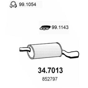 Kjøp Bakre eksospotte av ASSO 34.7013 til den lave prisen 841,76 NOK