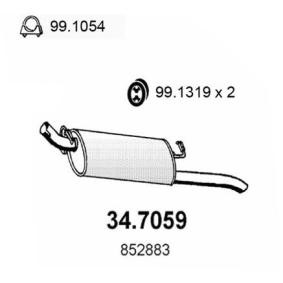 Endschalldämpfer von ASSO 34.7059