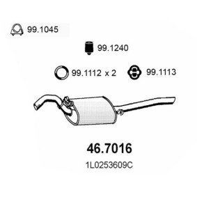 SEAT Endschalldämpfer von ASSO