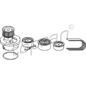 Achetez des Kit de distribution + pompe à eau TOPRAN 207 897 à prix pour 79,41 €