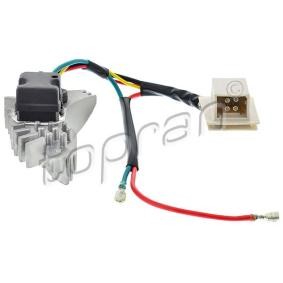 Achetez des Régulateur du pulseur d'air habitacle, chauffage / ventilat° TOPRAN 401 672 à prix pour 58,18 €