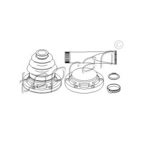 Faltenbalgsatz, Antriebswelle 500 601 von TOPRAN günstig für 20,98 € online kaufen