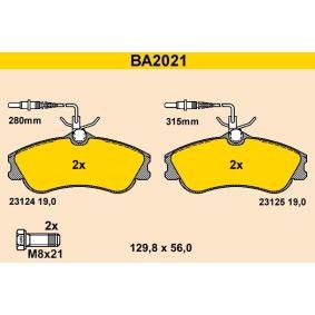 Compre Pastilhas de travão da Barum BA2021 a um preço baixo por 74,11 €