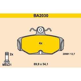 Compre Pastilhas de travão da Barum BA2030 a um preço baixo por 35,86 €