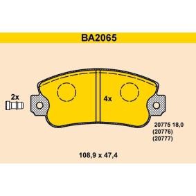 Compre Pastilhas de travão da Barum BA2065 a um preço baixo por 33,18 €