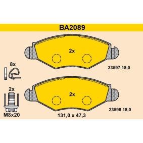 Compre Pastilhas de travão da Barum BA2089 a um preço baixo por 56,72 €