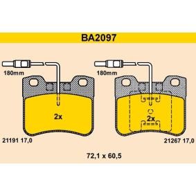 Compre Pastilhas de travão da Barum BA2097 a um preço baixo por 37,82 €