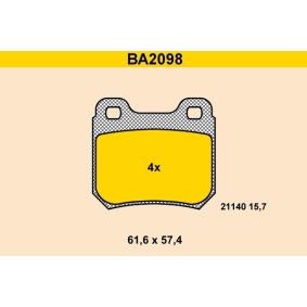 Achetez des Plaquettes de frein Barum BA2098 à prix pour 44,09 €