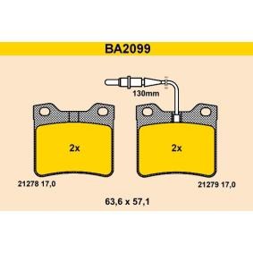 Compre Pastilhas de travão da Barum BA2099 a um preço baixo por 45,29 €