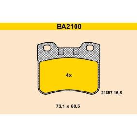 Compre Pastilhas de travão da Barum BA2100 a um preço baixo por 51,30 €