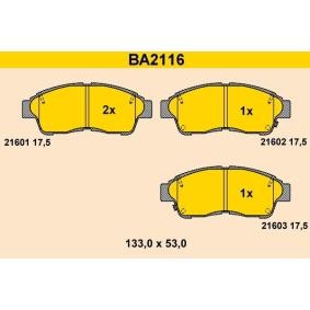 Comprar Juego de pastillas de freno de Barum BA2116 a bajo precio de 48,39 €