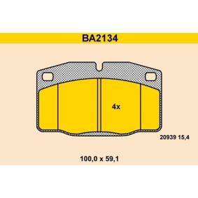 Achetez des Plaquettes de frein Barum BA2134 à prix pour 29,31 €