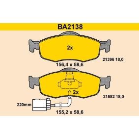 Compre Pastilhas de travão da Barum BA2138 a um preço baixo por 69,66 €