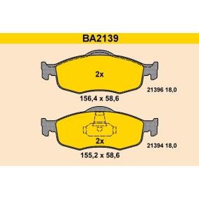 Compre Pastilhas de travão da Barum BA2139 a um preço baixo por 54,70 €
