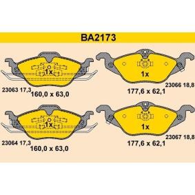 Achetez des Plaquettes de frein Barum BA2173 à prix pour 54,00 €
