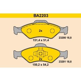 Köp Bromsbelägg av Barum BA2203 till det låga priset 688,51 kr