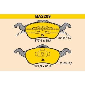 Compre Pastilhas de travão da Barum BA2209 a um preço baixo por 56,65 €