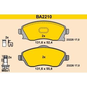 Achetez des Plaquettes de frein Barum BA2210 à prix pour 55,96 €