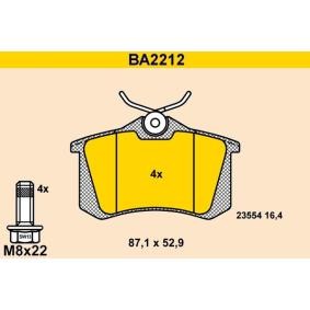 Achetez des Plaquettes de frein Barum BA2212 à prix pour 40,08 €