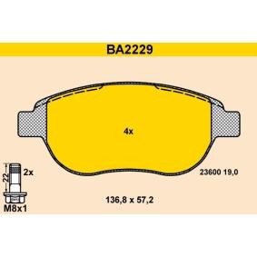 Compre Pastilhas de travão da Barum BA2229 a um preço baixo por 56,14 €