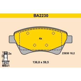Achetez des Plaquettes de frein Barum BA2230 à prix pour 70,25 €