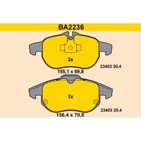 Achetez des Plaquettes de frein Barum BA2236 à prix pour 71,43 €