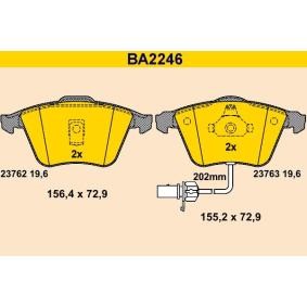 Köp Bromsbelägg av Barum BA2246 till det låga priset 1291,45 kr