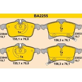Achetez des Plaquettes de frein Barum BA2255 à prix pour 83,05 €