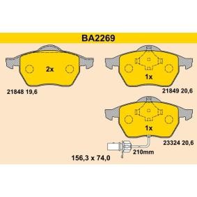 Compre Pastilhas de travão da Barum BA2269 a um preço baixo por 74,66 €