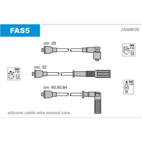 Compre Jogo de cabos de ignição da JANMOR FAS5 a um preço baixo por 15,04 €